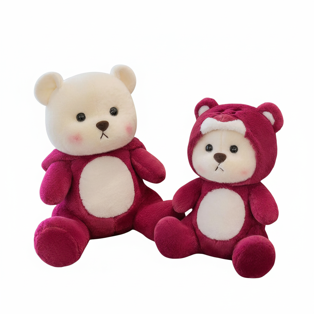 Custom Hooded Teddy Bear Plush – Collectible Sizes for Retail and Gifting